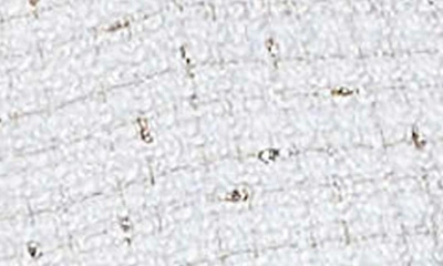 River Island Faux Pearl Crop Bouclé Trophy Jacket In Cream