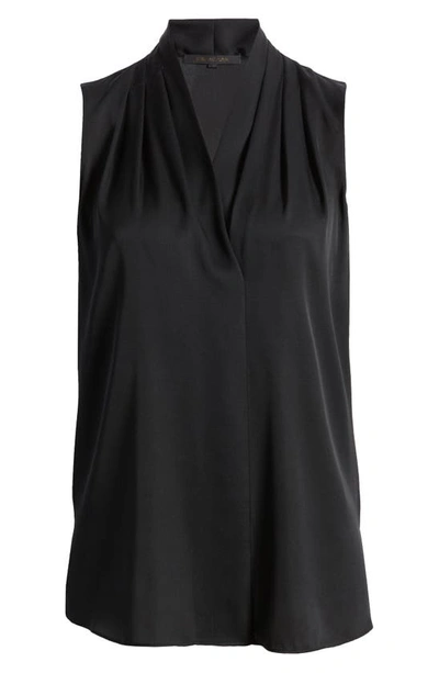 Kobi Halperin Mila Sleeveless Silk-blend Blouse In Black