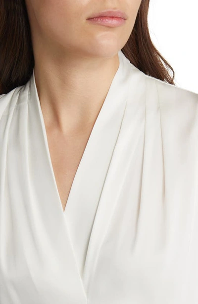 Kobi Halperin 'mila' Sleeveless Stretch Silk Blouse In White