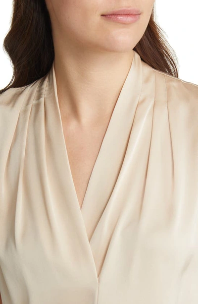 Kobi Halperin Mila Silk-stretch Sleeveless Top In Antique