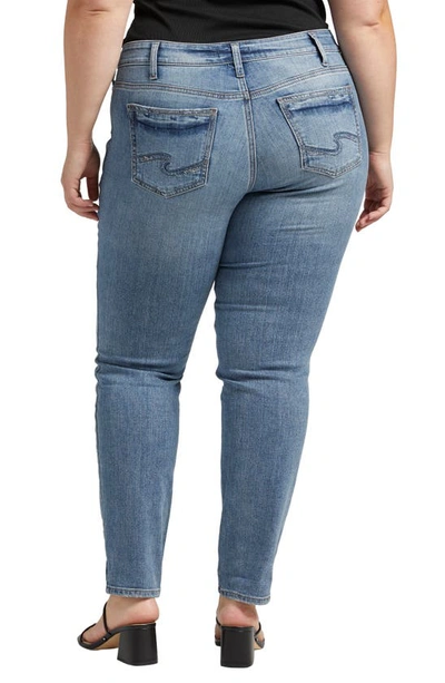 Shop Silver Jeans Co. Suki Straight Leg Jeans In Indigo