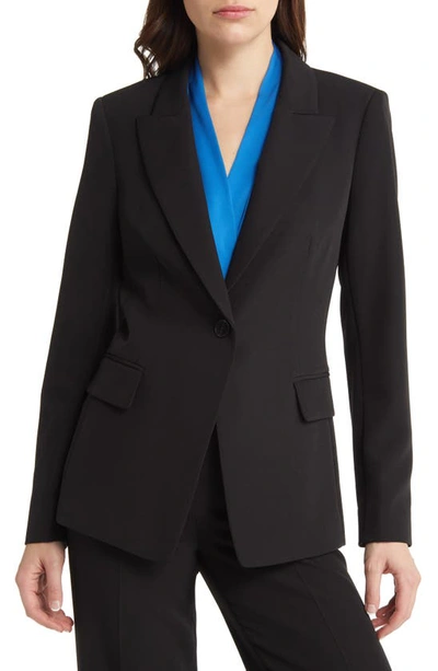 Kobi Halperin Jordi Single-button Twill Jacket In Black