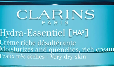 Shop Clarins Hydra-essentiel Rich Moisturizer With Double Hyaluronic Acid, 1.6 oz