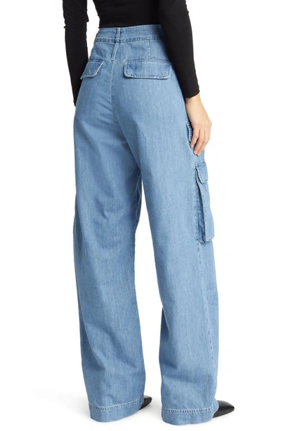 Shop Frame Relaxed High Waist Straight Leg Cargo Jeans In Rhythm