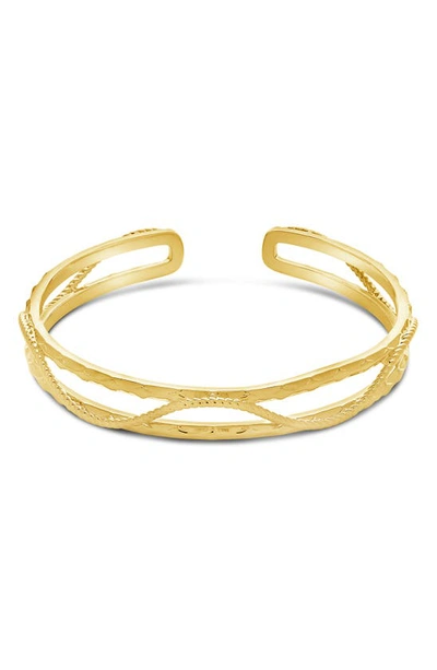 Shop Sterling Forever Fallon Cuff Bracelet In Gold