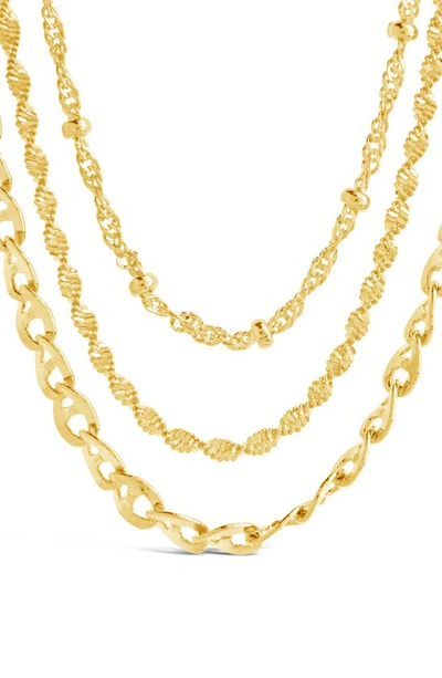 Shop Sterling Forever Lanora Layered Necklace In Gold