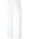 BOUTIQUE MOSCHINO turn-up hem cropped trousers,DRYCLEANONLY