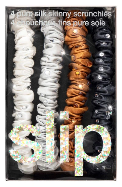 Slip Disco Pure Silk Skinny Scrunchie Set