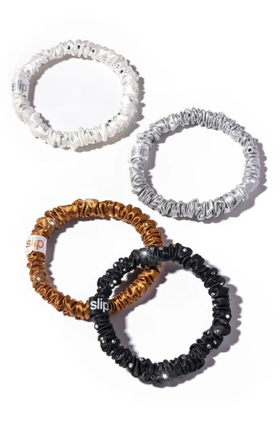 Slip Disco Pure Silk Skinny Scrunchie Set