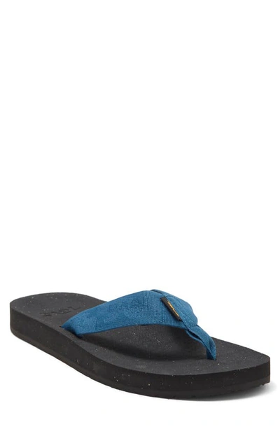 Shop Teva Reflip Flip Flop In  Textural Blue