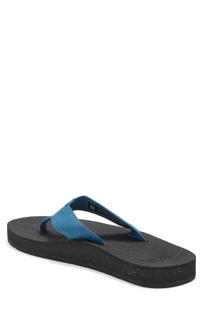 Shop Teva Reflip Flip Flop In  Textural Blue