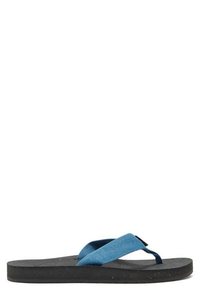 Shop Teva Reflip Flip Flop In  Textural Blue