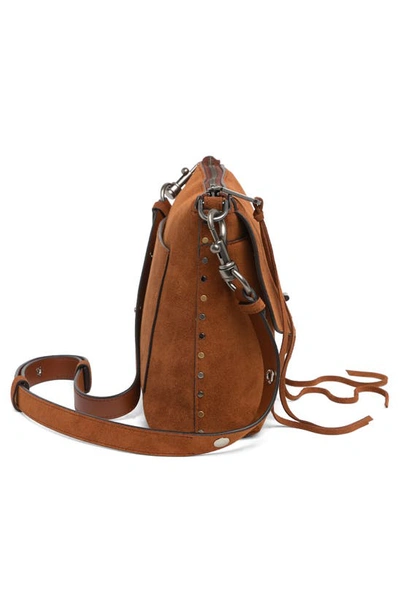 Shop Rebecca Minkoff Darren Leather Shoulder Bag In Rodeo