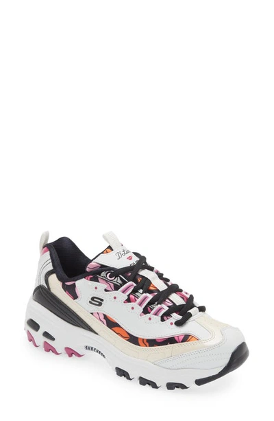 Skechers Women's Dvf D'lites Sneakers From Line In White/pink/multi |