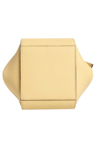 Shop Loewe Small Hammock Leather Shoulder Bag In Dark Butter