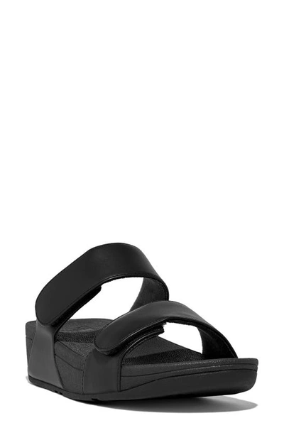 Shop Fitflop Lulu Slide Sandal In All Black