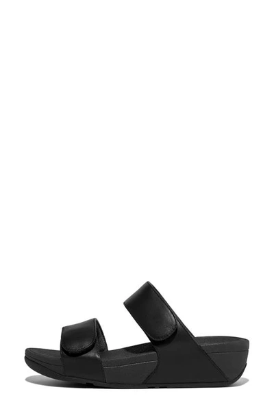 Fitflop Lulu Slide Sandal In All Black
