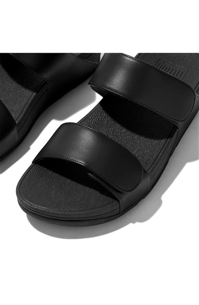 Shop Fitflop Lulu Slide Sandal In All Black