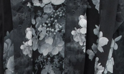 Allsaints Freya Venetia Floral Midi Dress In Black