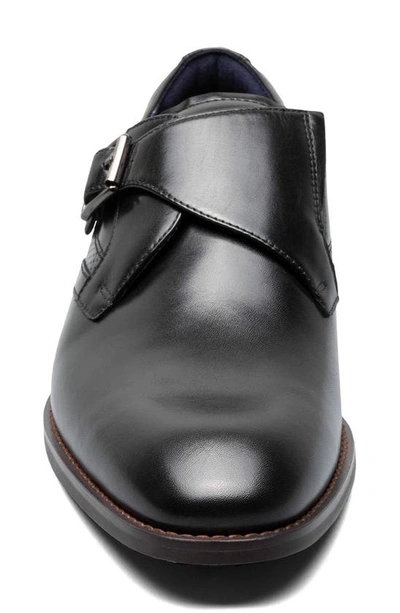 Shop Stacy Adams Karcher Plain Toe Monk Strap Shoe In Black