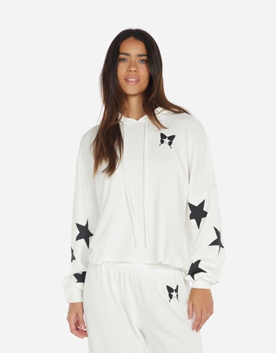 Lauren Moshi Cambry Rock Star Butterfly In Faded White