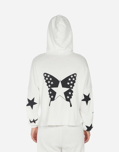 Lauren Moshi Cambry Rock Star Butterfly In Faded White