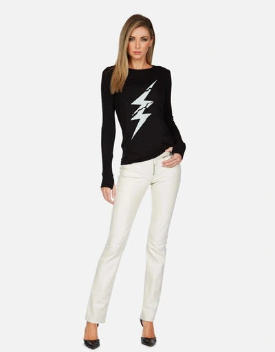 Lauren Moshi X Mckinley X Cracked Lightning Bolt In Black