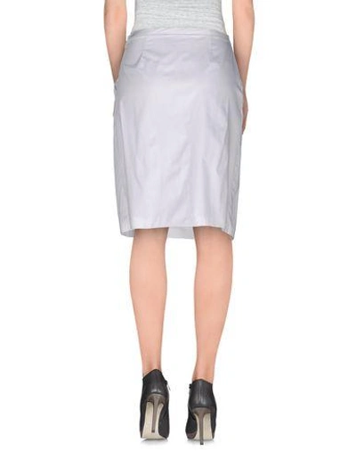 Shop Tru Trussardi Knee Length Skirt In White