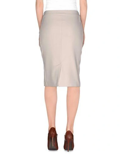 Shop Tru Trussardi Knee Length Skirts In Beige