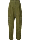 GIVENCHY GIVENCHY CARGO TROUSERS - GREEN,16P510213411350145