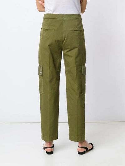 Shop Givenchy Cargo Trousers - Green