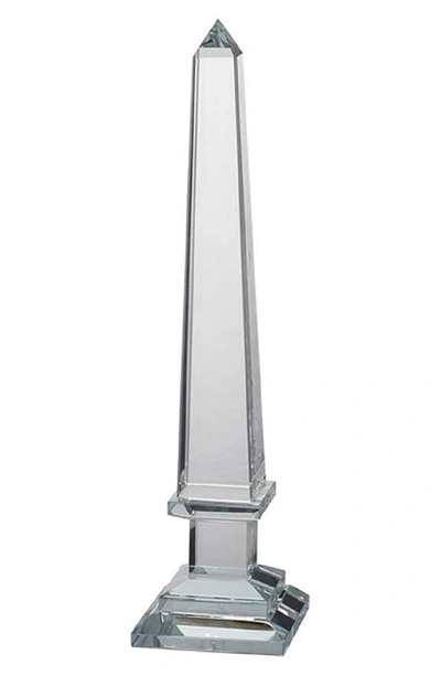 Shop R16 Home Glass Crystal Obelisk In Clear