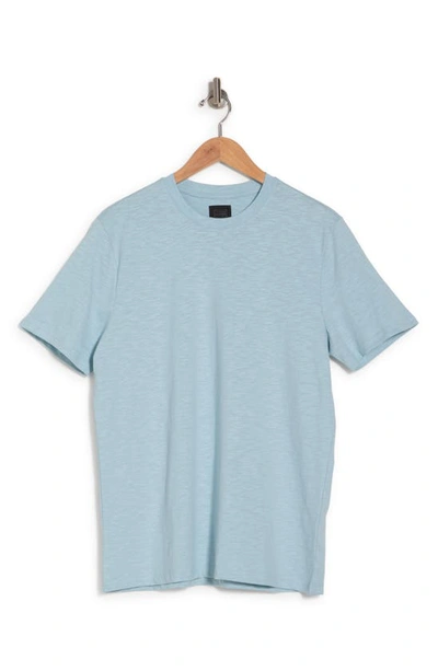 Shop 14th & Union Short Sleeve Slub Crewneck T-shirt In Blue Sphere