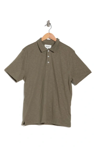 Shop Create Unison Short Sleeve Polo In Dusty Olive