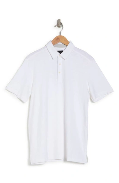 Shop 14th & Union Short Sleeve Slub Polo In White