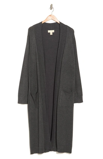 Shop By Design Tribeca Longline Cardigan In Charcoal Heather