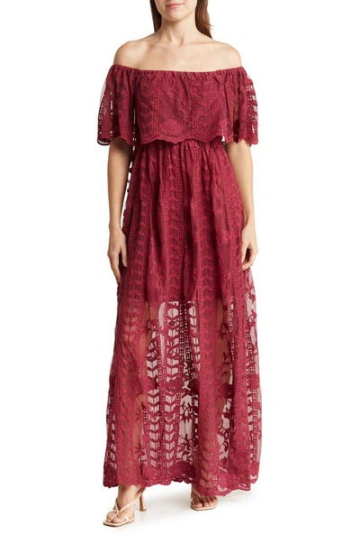 Wishlist lace deals maxi dress