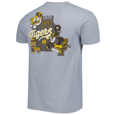 Shop Image One Graphite Missouri Tigers Vault State Comfort T-shirt