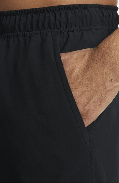Nike Men's Unlimited Dri-fit 5" Unlined Versatile Shorts In Black/ Black/ Black