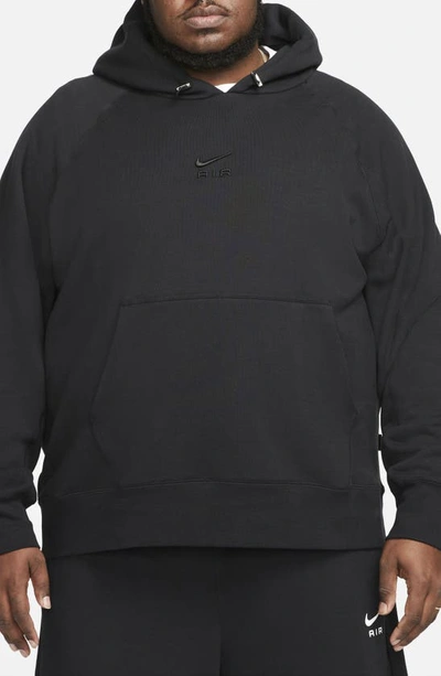 Shop Nike French Terry Hoodie In Black/ Black
