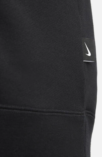 Shop Nike French Terry Hoodie In Black/ Black