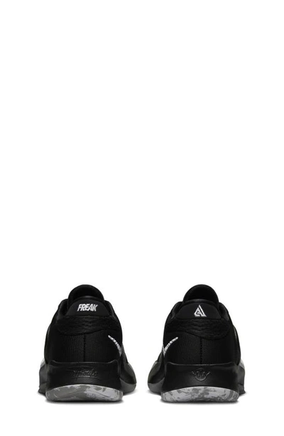 Shop Nike Kids' Giannis Freak 4 Sneaker In Black/ Light Grey/ Blue/ White