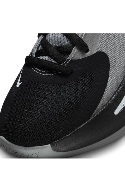 Shop Nike Kids' Giannis Freak 4 Sneaker In Black/ Light Grey/ Blue/ White