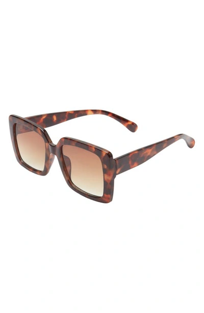 Bp. Oversize Classic Square Sunglasses In Tortoise