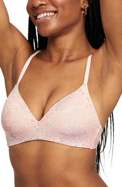 Shop Montelle Intimates Wireless Convertible T-shirt Bra In Flower Field