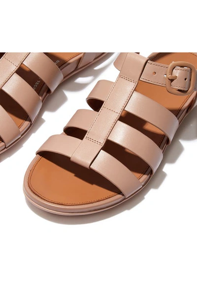 Shop Fitflop Gracie Gladiator Sandal In Beige
