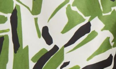 Palm Angels Floral-print Drawstring Swim Shorts In Green White