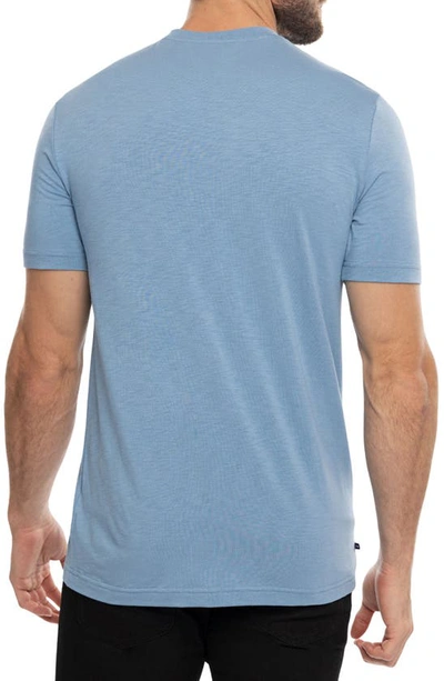Travismathew Cloud Trim Fit Slubbed T-shirt In Copen Blue