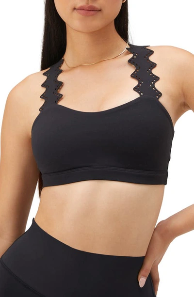 Shop Spiritual Gangster Felicity Dream Sports Bra In Black