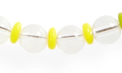 Shop Martha Calvo Evolve Glass Beaded Necklace In Rainbow